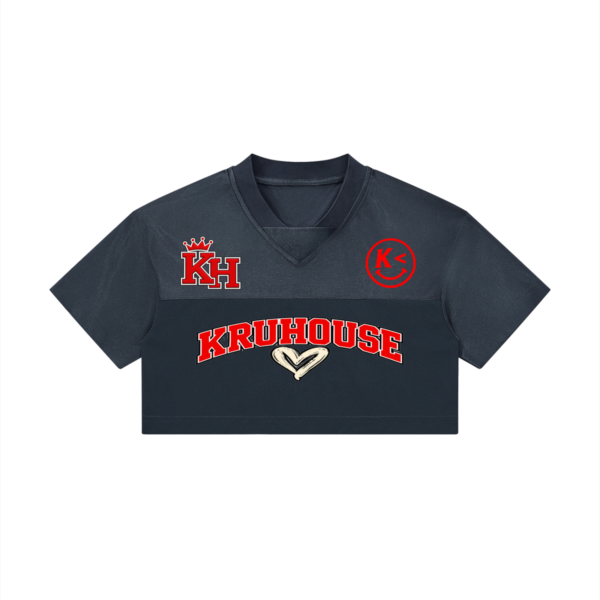 Women’s Cropped Football V Neck Jersey