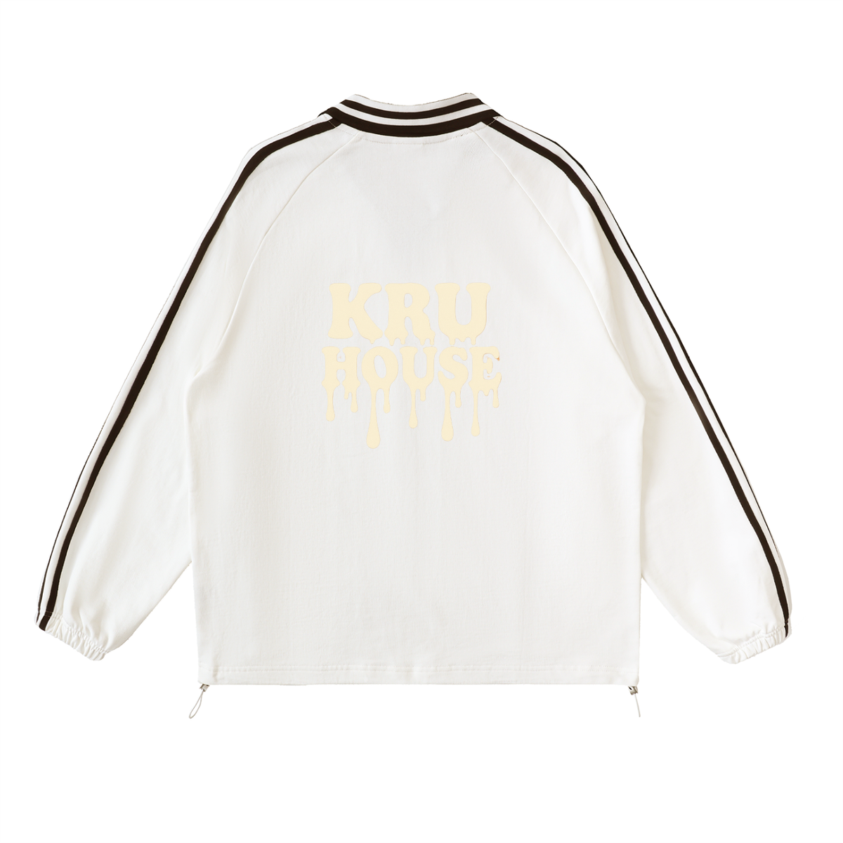 Rugby Striped Collar Sweatshirt