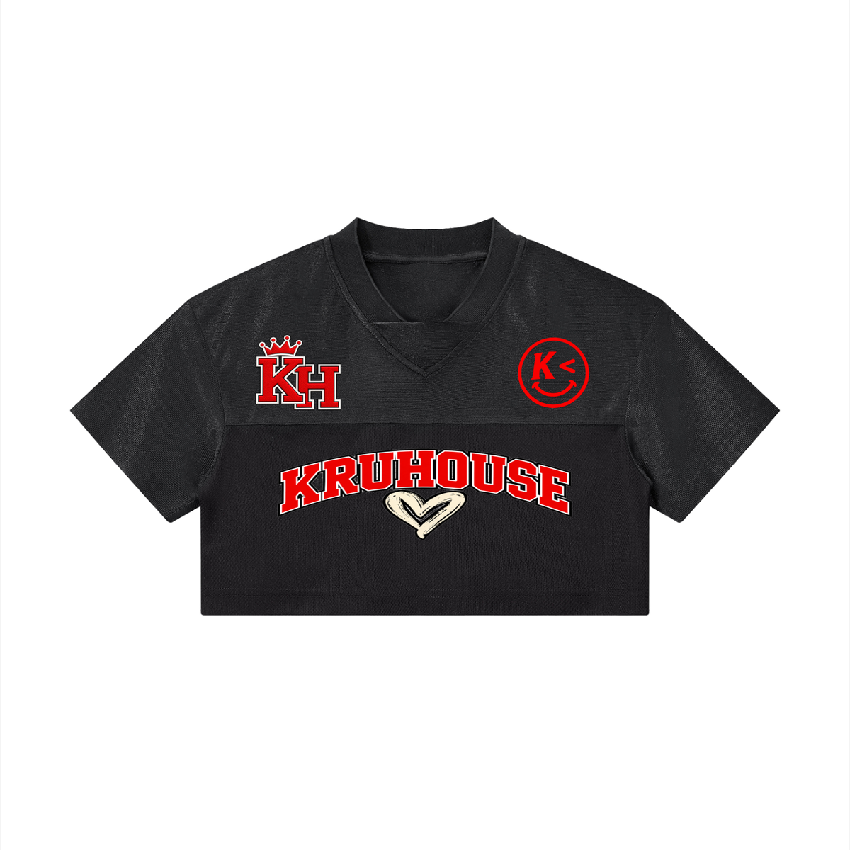 Women’s Cropped Football V Neck Jersey