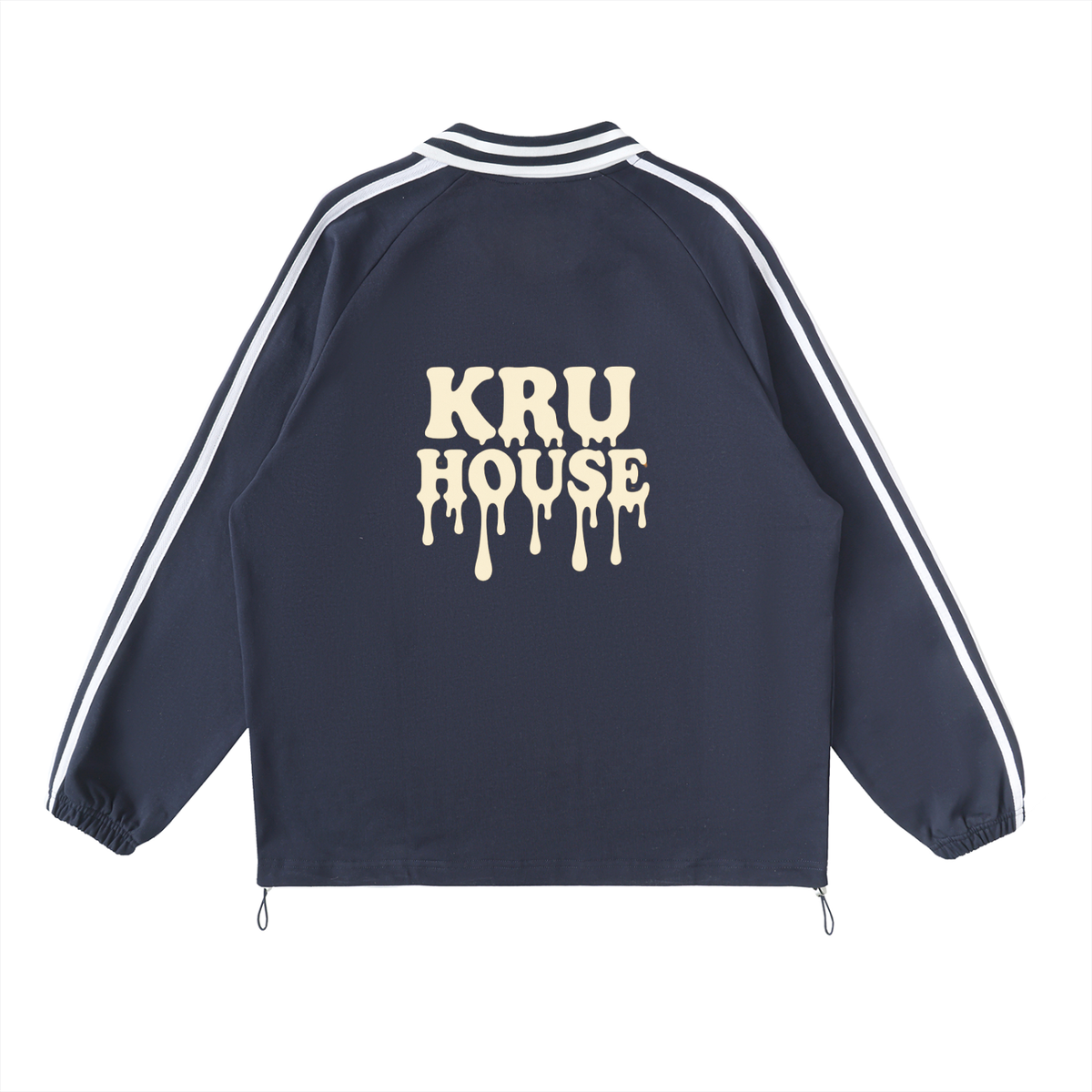 Rugby Striped Collar Sweatshirt