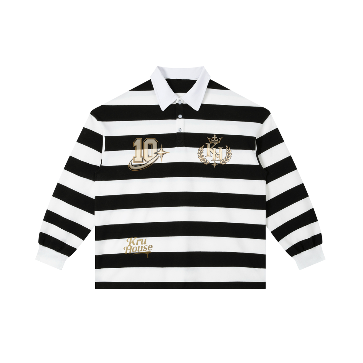 KruHouse Block Stripe Rugby Shirt