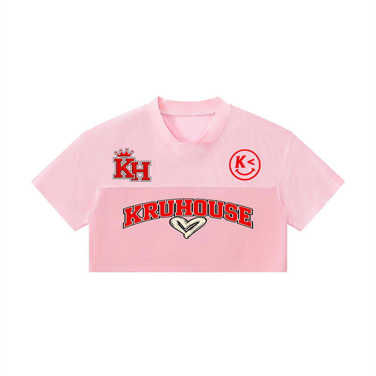 Women’s Cropped Football V Neck Jersey