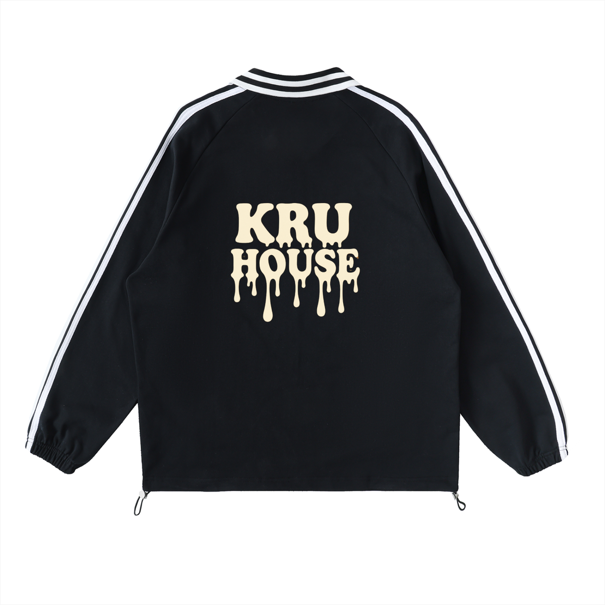 Rugby Striped Collar Sweatshirt