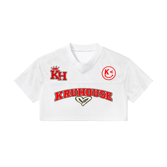 Women’s Cropped Football V Neck Jersey